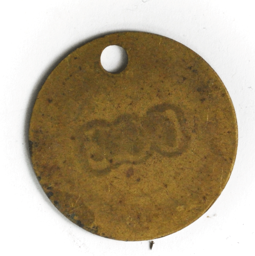 562 Champion Iron Worker Brass Tag Name Plate Metal Medal 35mm