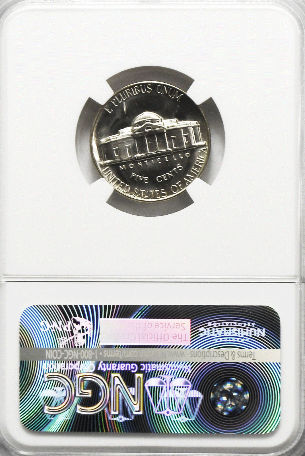 1965 5c SMS Jefferson Nickel NGC Five Cents MS67 Special Mint Gem Unc