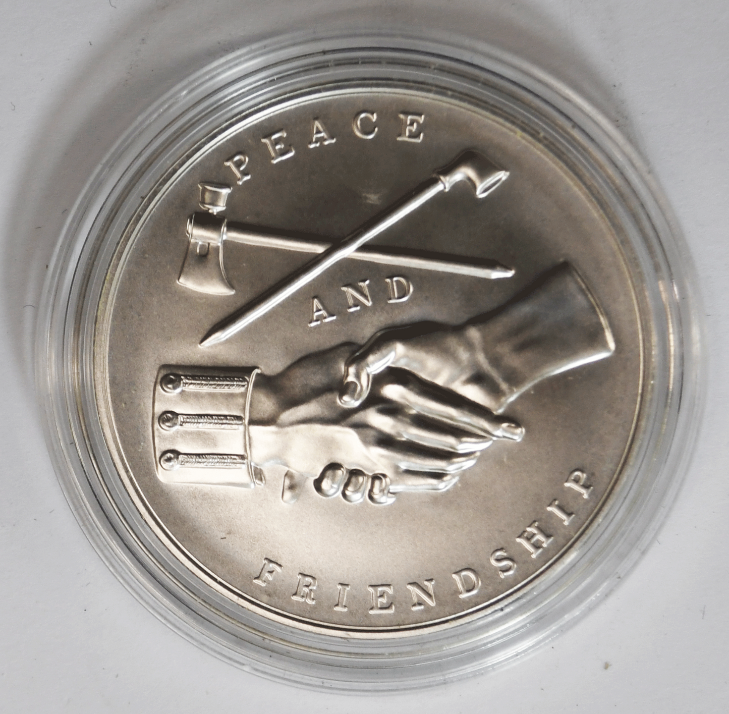 2021 John Tyler Peace & Friendship US President 1oz .999 Silver Medal US Mint