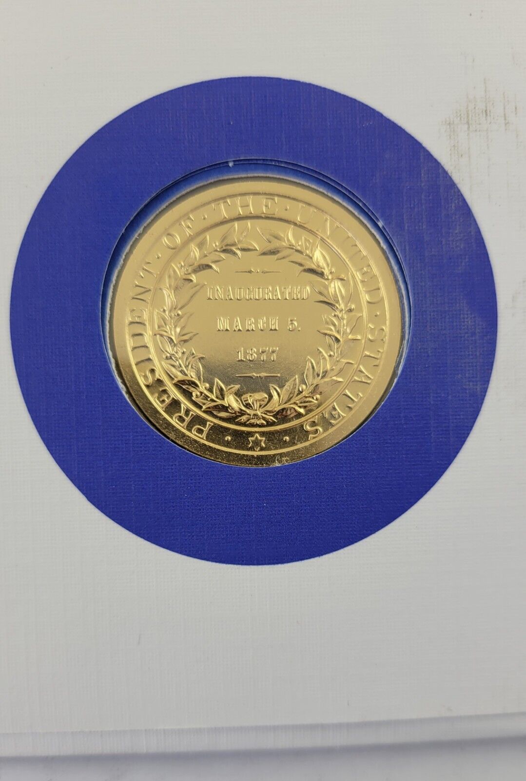 R. B. Hayes Presidential Covers Medal Postal Commemorative Society Gold Plated
