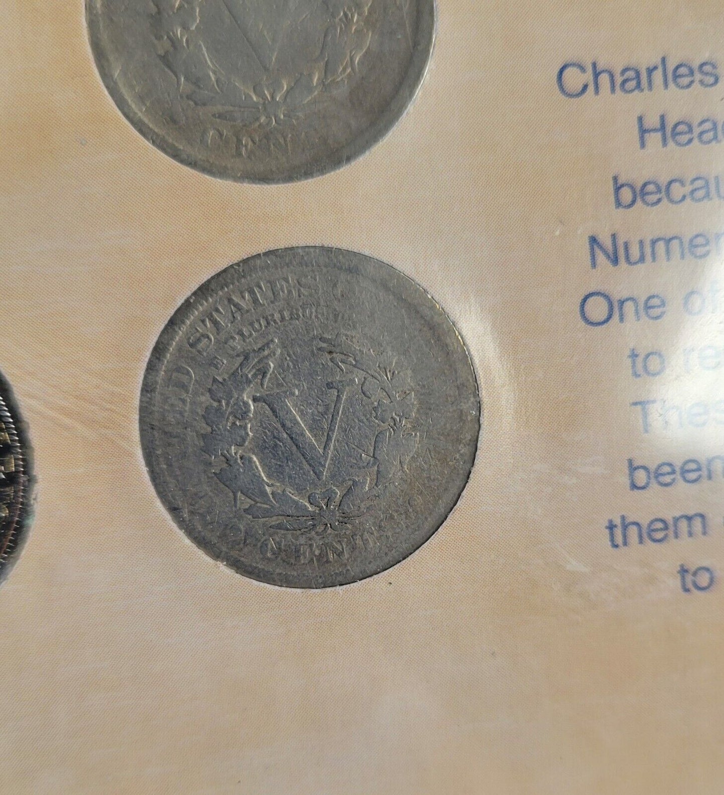 Coins of the American Frontier Liberty Head V Nickel Collection 1911, 03, 04, 07