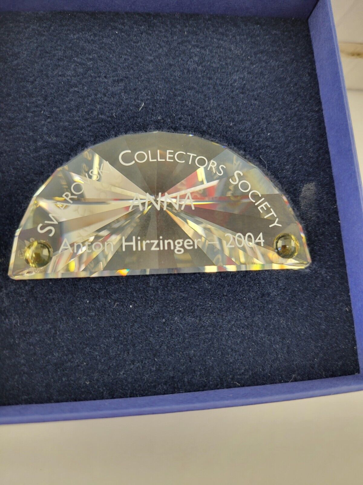 Swarovski Crystal 656142 Anna Magic Of Dance Title Plaque In Box