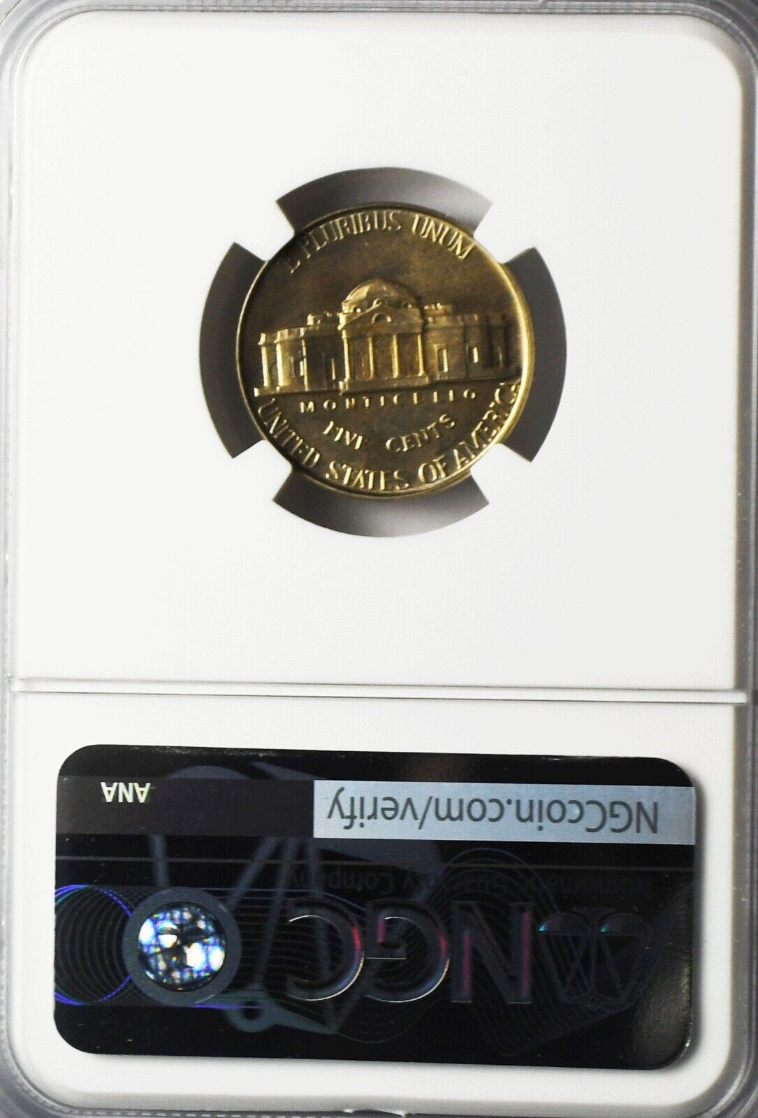 1950 5c Jefferson Proof Nickel Five Cents Gem Uncirculated Proof NGC PF66