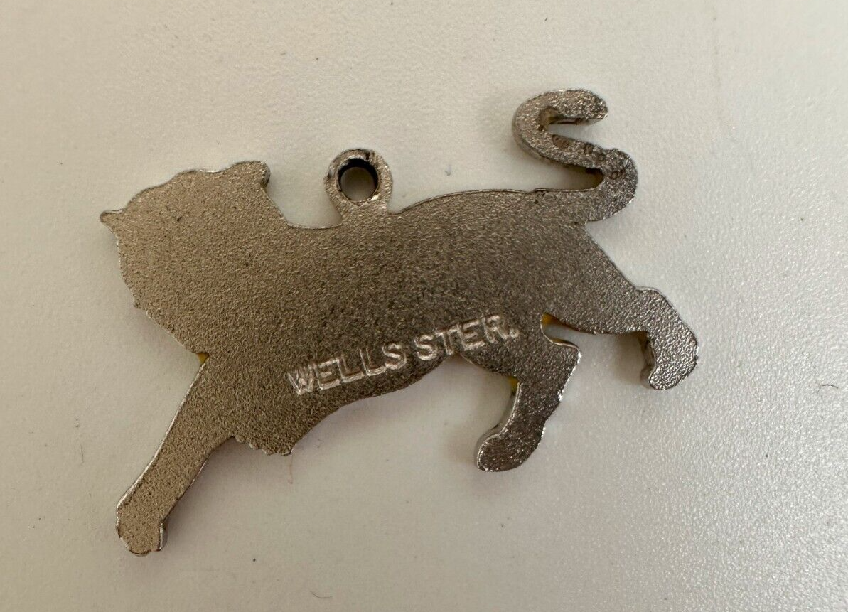 Vintage Wells Sterling Silver Enamel Charm