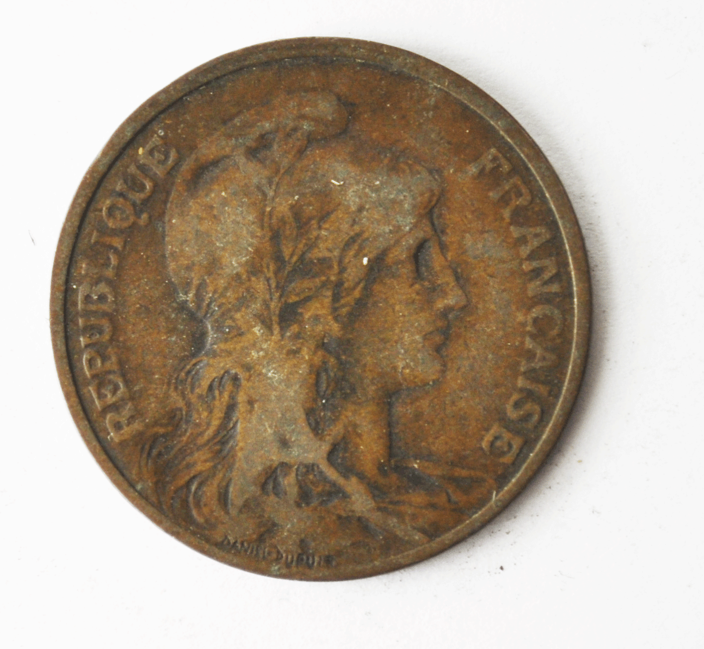 1902 France 5 Five Centimes KM# 842 Bronze Coin
