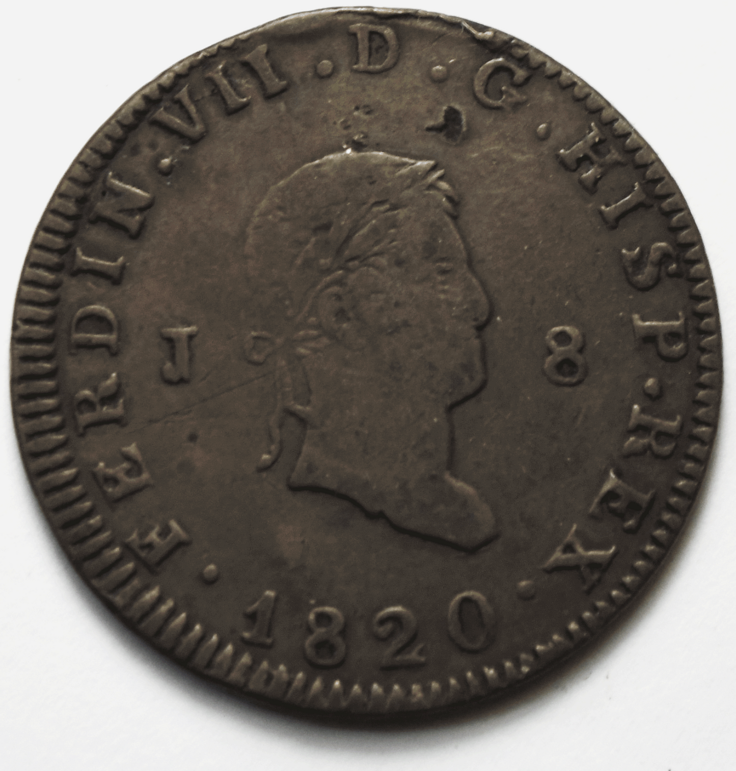 1830 Spain 2 Maravedis KM# 488 Copper Coin