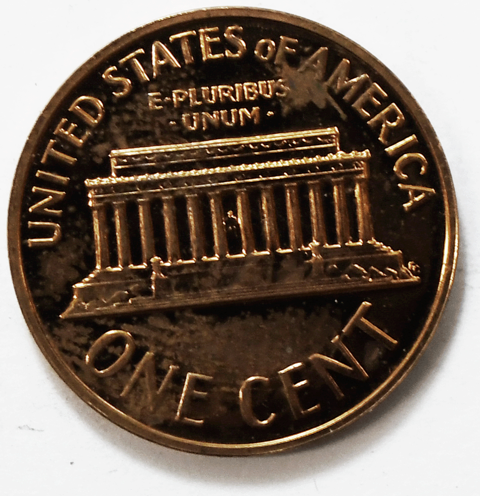 1963 1c Proof Lincoln Memorial Cent One Penny Gem Uncirculated