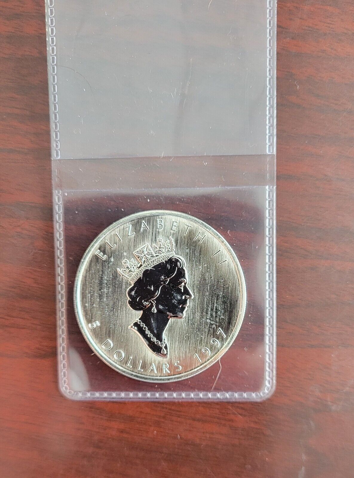 1997 1  Silver Canada Maple Leaf Coin 1oz - KEY DATE! - Lowest Minted .999 Fine
