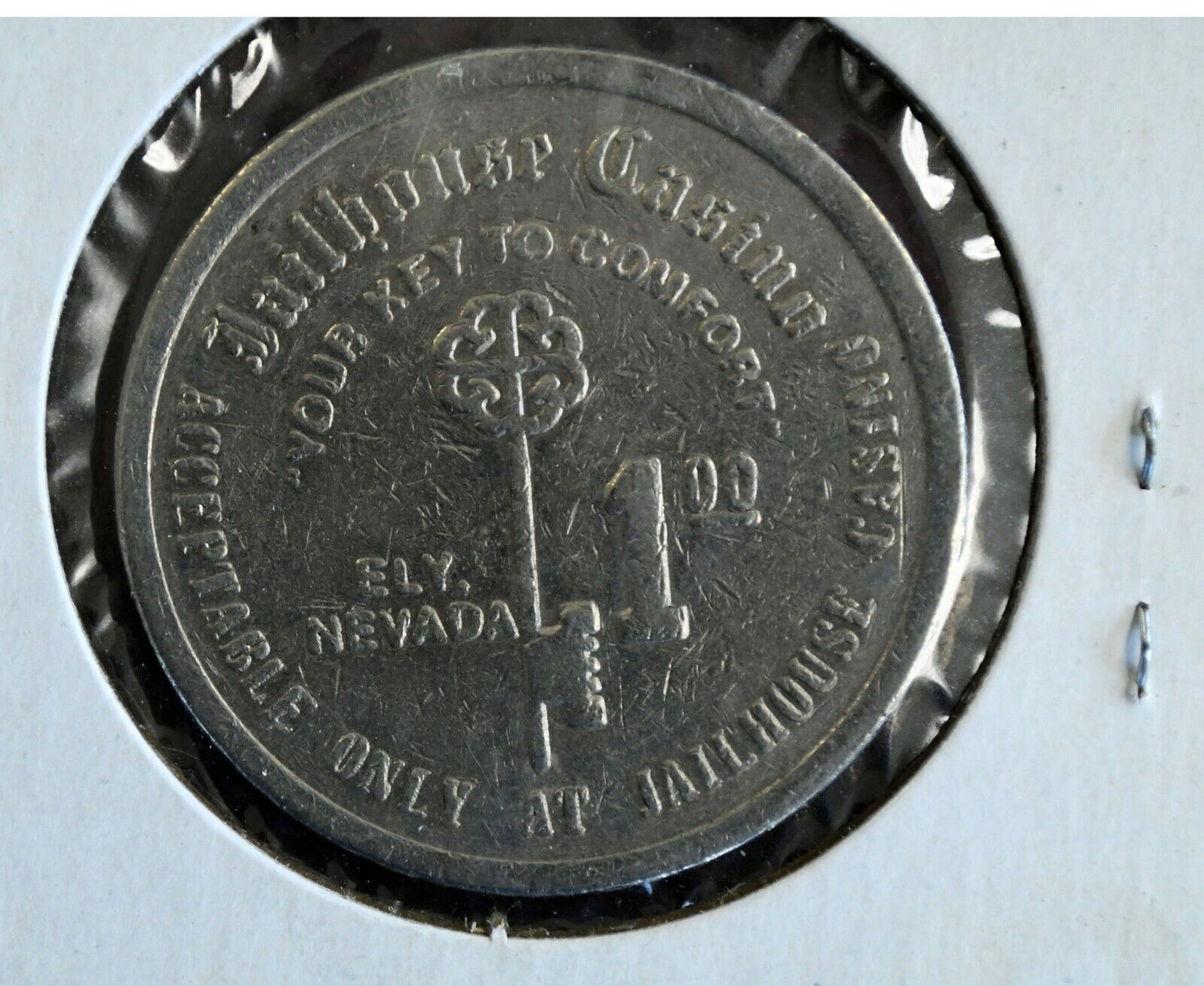 1981 Jailhouse Hotel Casino One Dollar Gaming Token Ely Nevada Rare