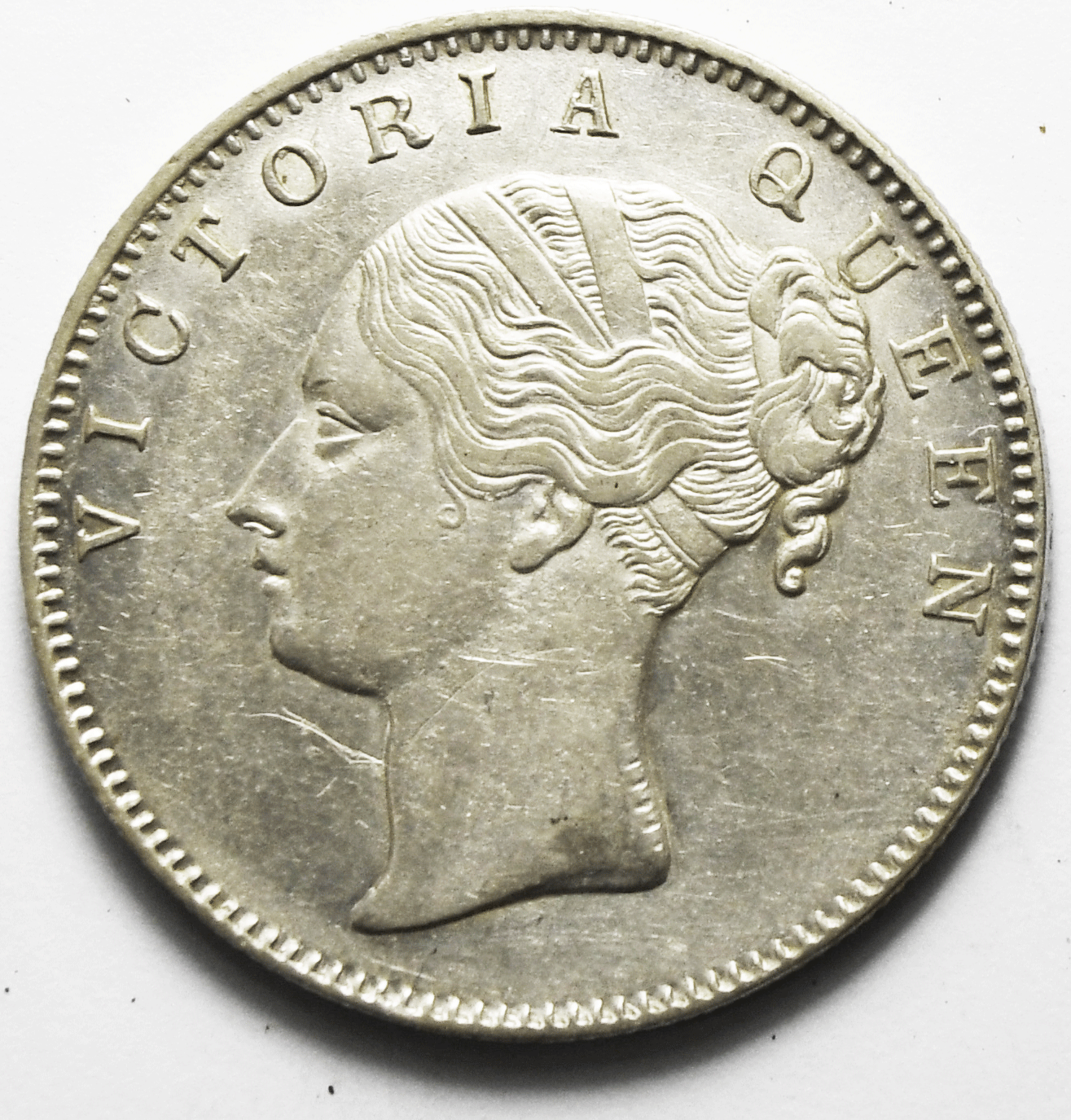 1840 (m )India-British Silver One Rupee KM# 457.5