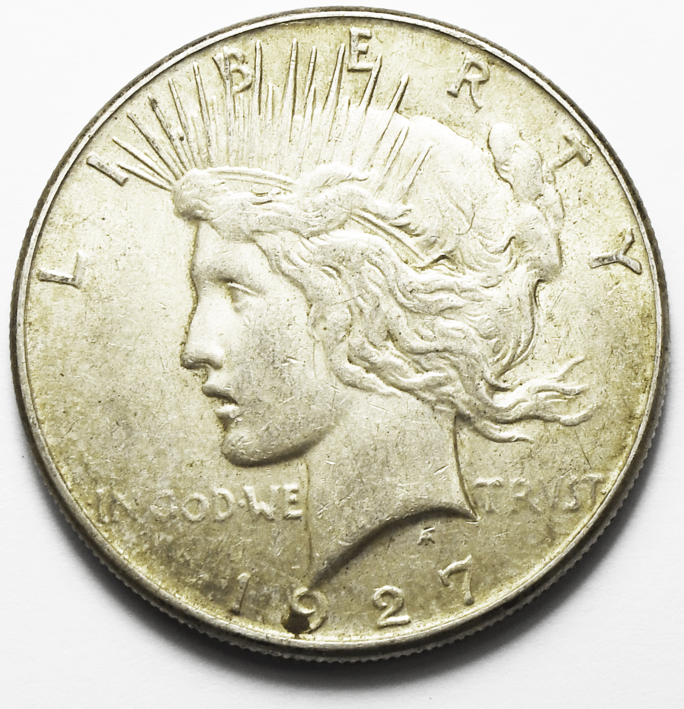 1927 S $1 Peace Silver One Dollar US San Francisco