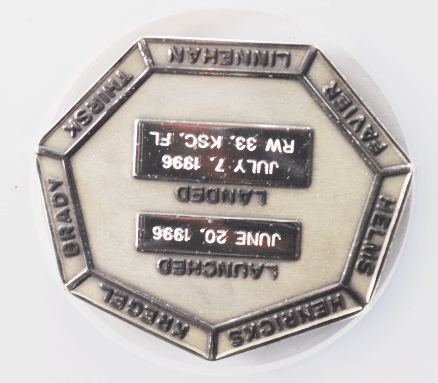 1996 STS-78 Robbins Silver Space Medal Unflown #121 NGC MS66 Discovery