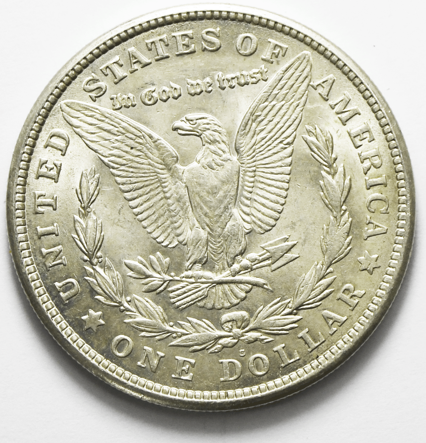 1921 S $1 Morgan Silver One Dollar San Francisco AU