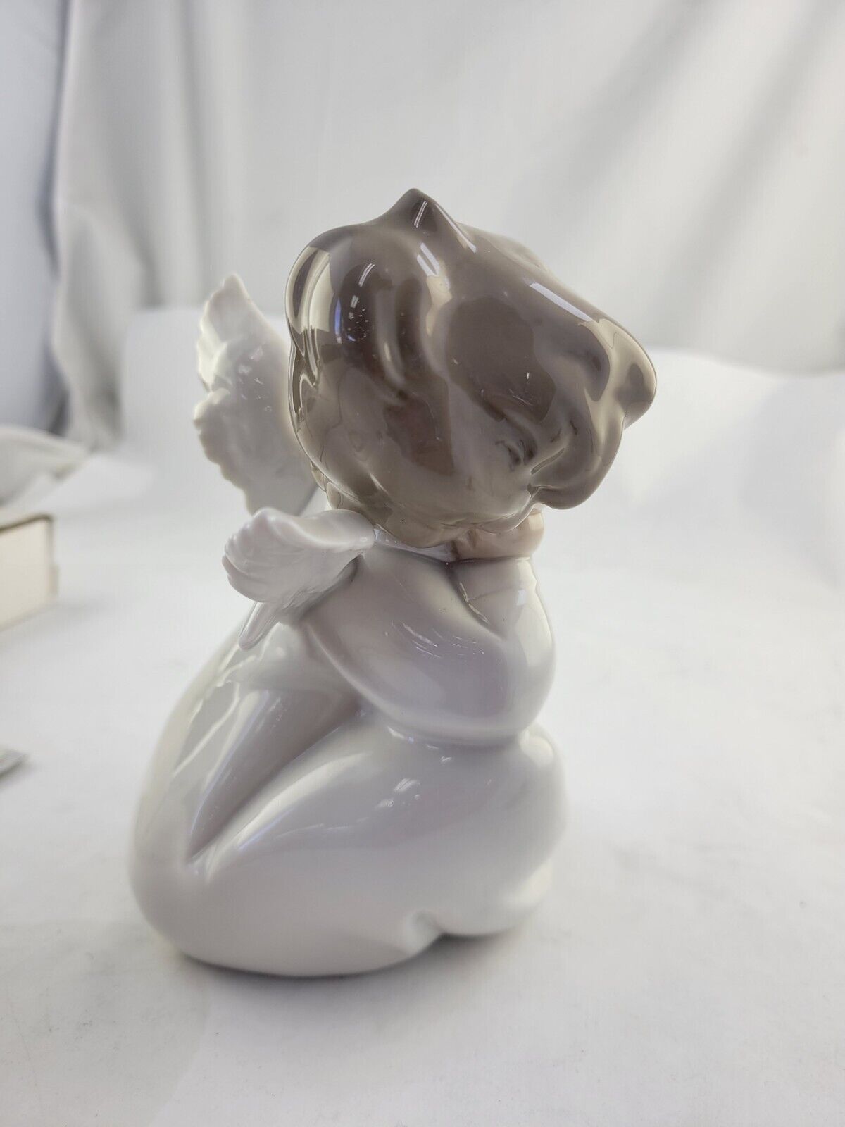 Lladro Cherub Angel Thinking Sitting Girl Figurine B-14