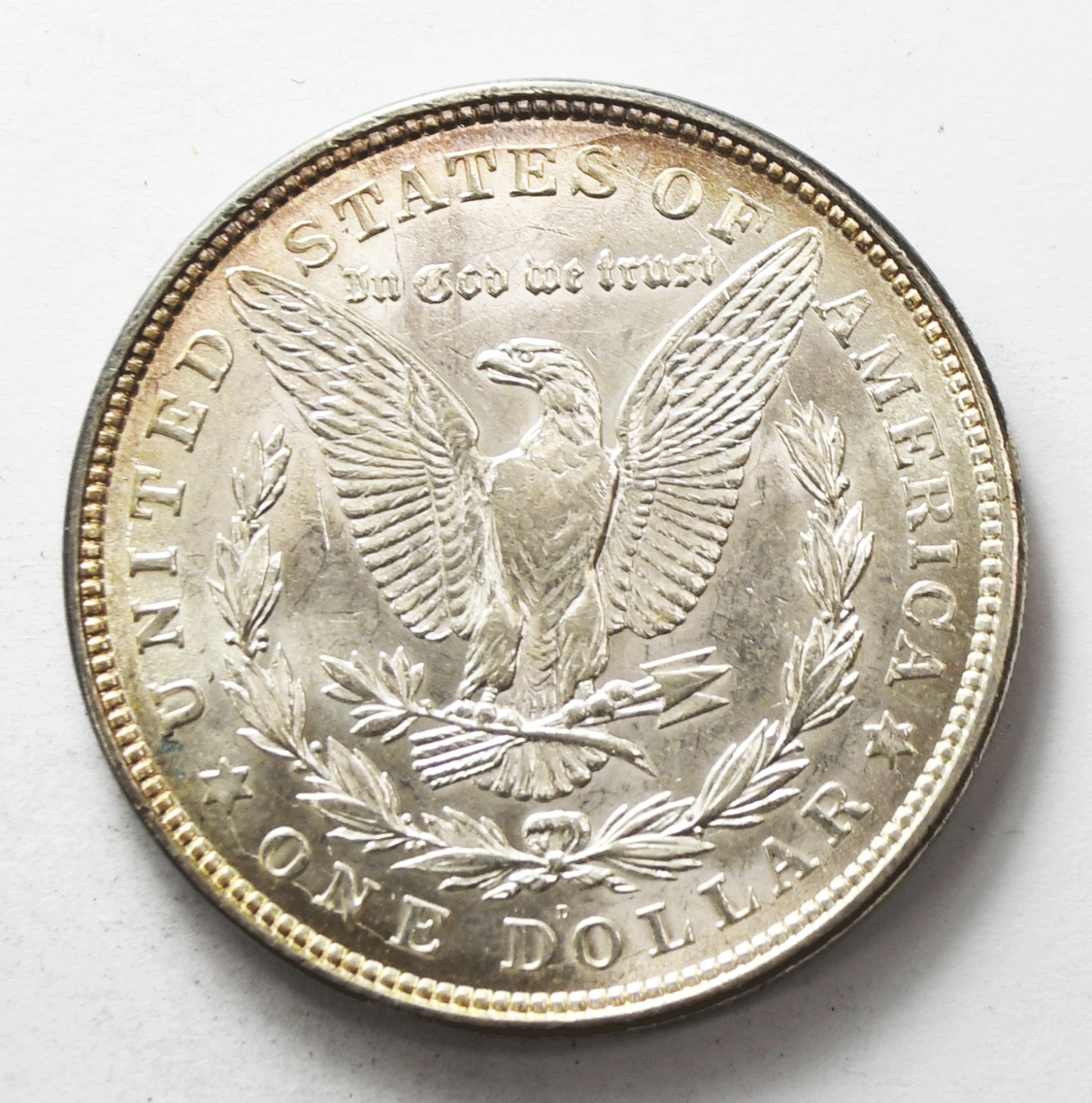 1921 D $1 Morgan Silver One Dollar US Coin Denver Uncirculated