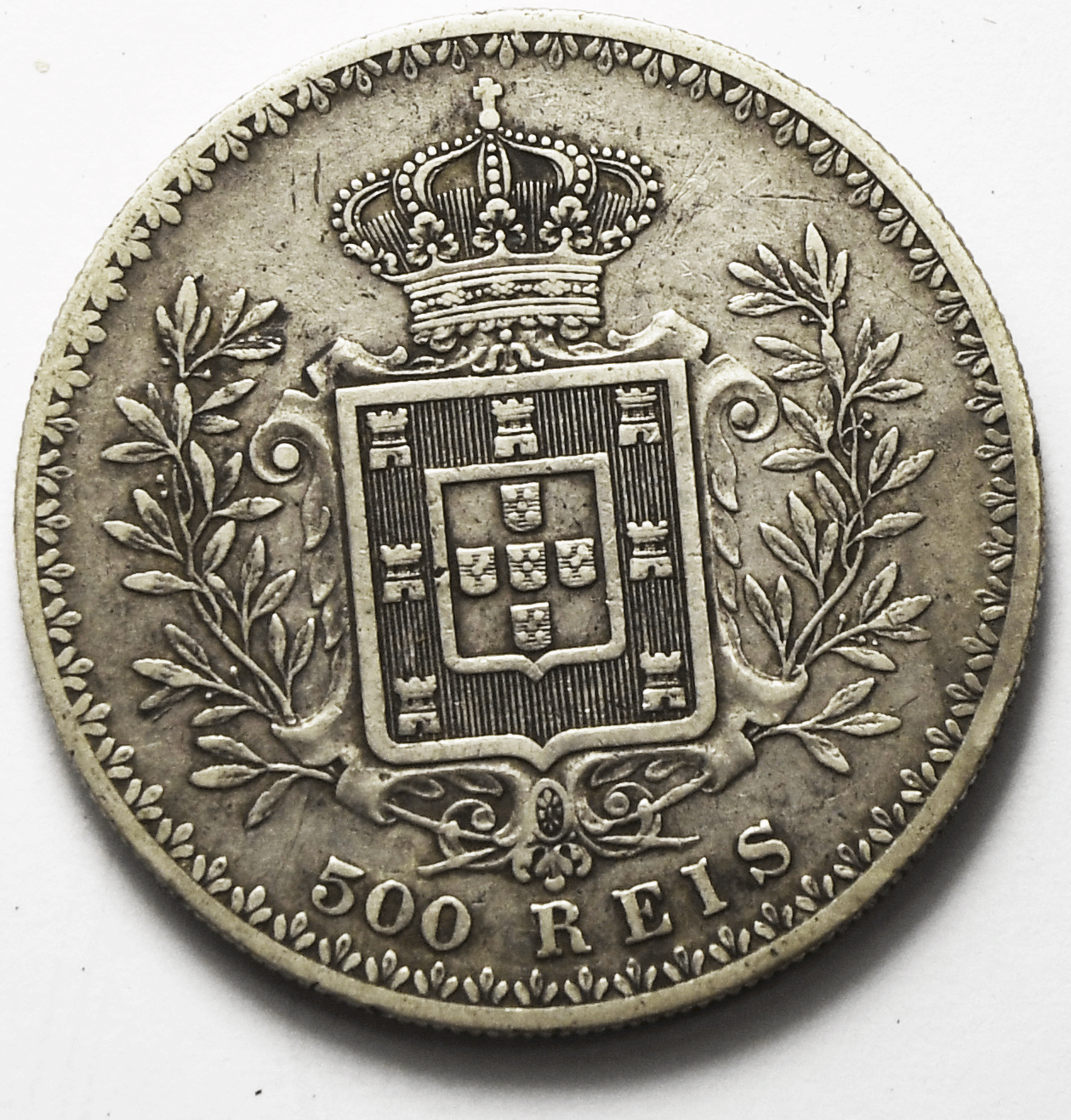 1899 Portugal 500 Five Hundred Reis KM# 535 Silver Coin
