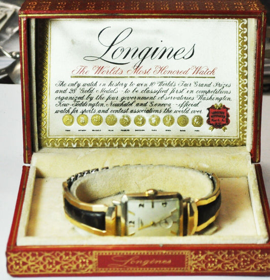 1955 Men's 10k Gold Filled 506-146 28mm Square Wristwatch w Box