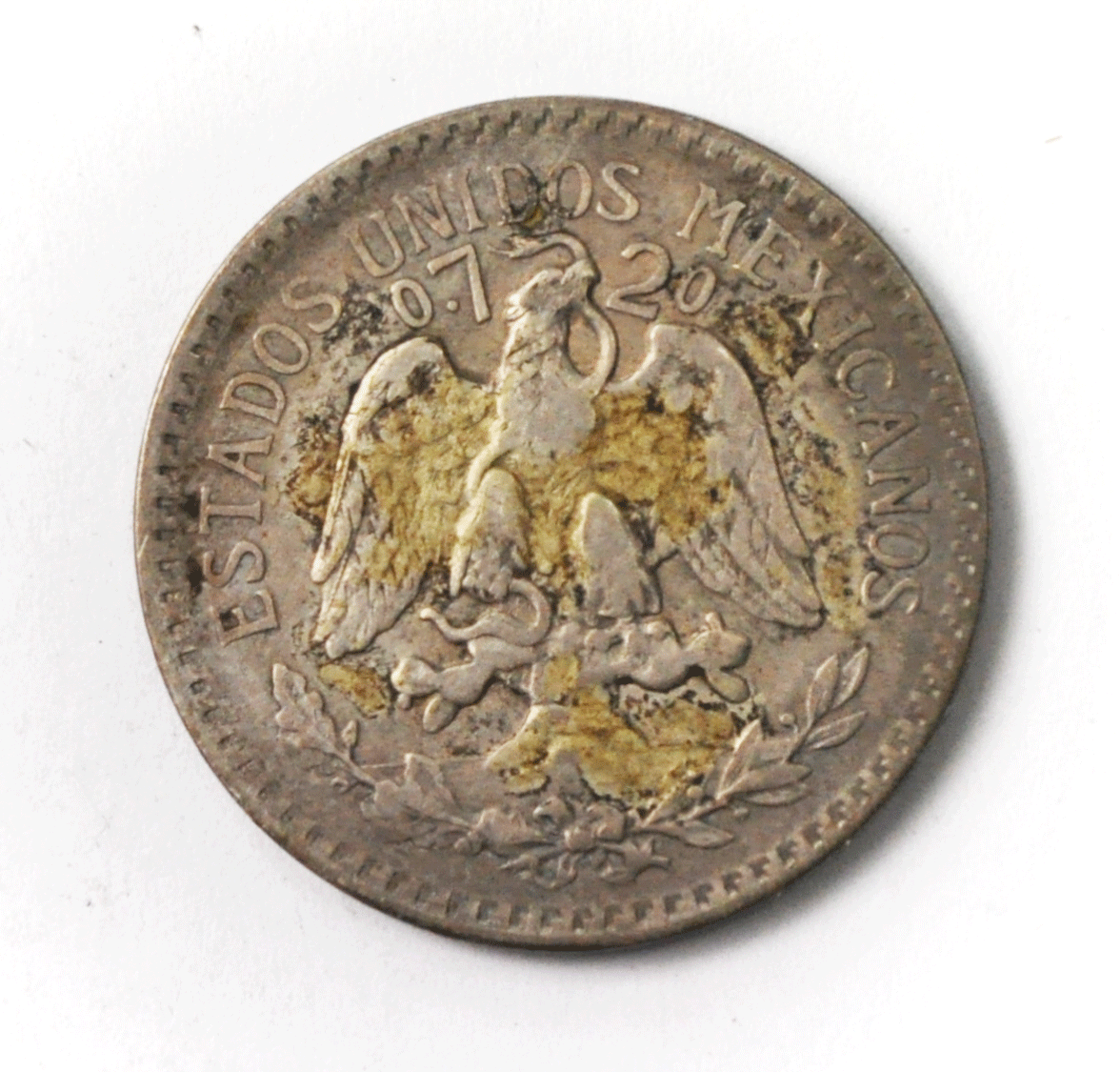 1921 Mexico Estados Unidos Mexicanos Silver Fifty 50 Centavos KM# 447