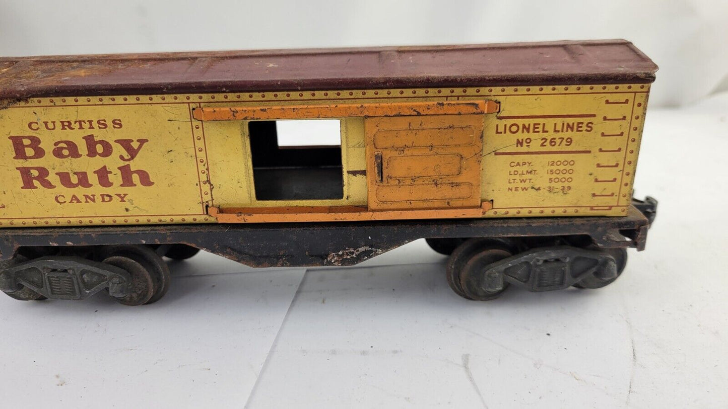 Vintage Lionel Prewar No. 2679 Baby Ruth Box Car O Guage