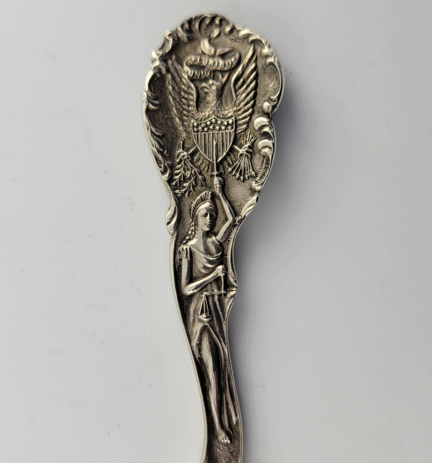 Wichita Kansas Sterling Silver 5 5/8" Souvenir Spoon .72oz. City Hall