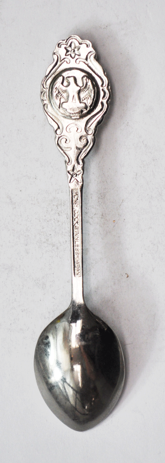 Stainless Honey Cook Japan Hearst Castle San Simeon CA Souvenir Spoon 4-5/8"
