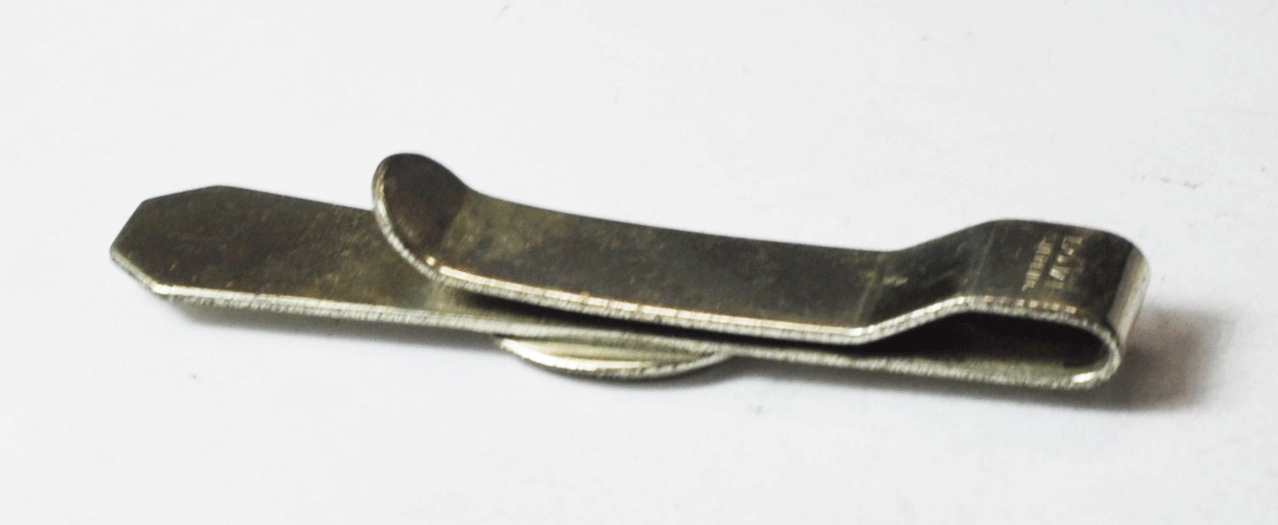Vintage Sterling Silver Bojar Money Clip G Monogram 2-1/2" 13mm