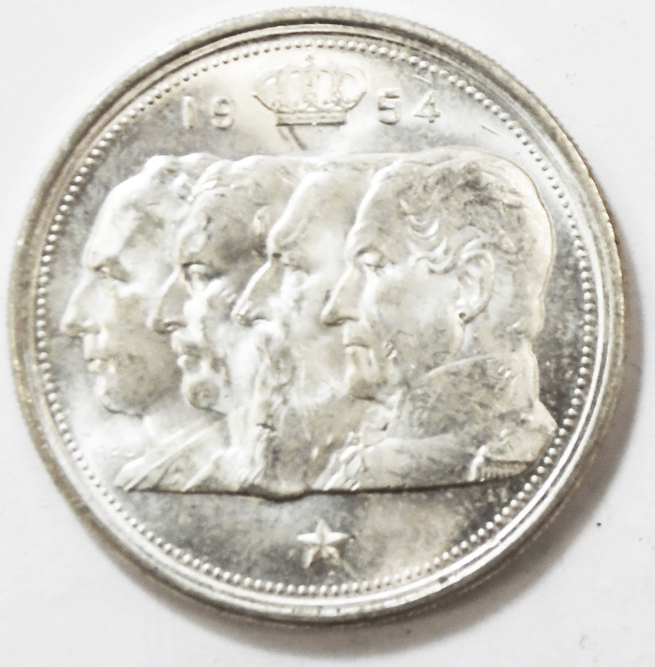 1954 Belgium Silver One Hundred Francs Coin 138.1