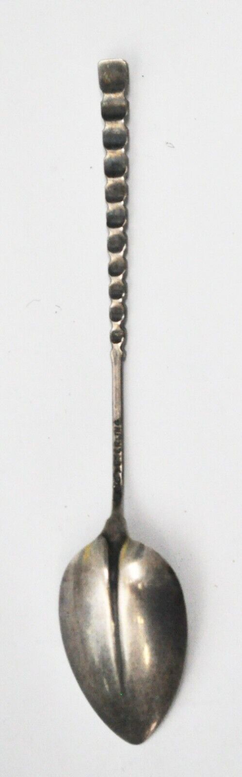 Sterling Silver Dominick Haff Stripe Handle DGS9 Demitasse Spoon 4-5/8"