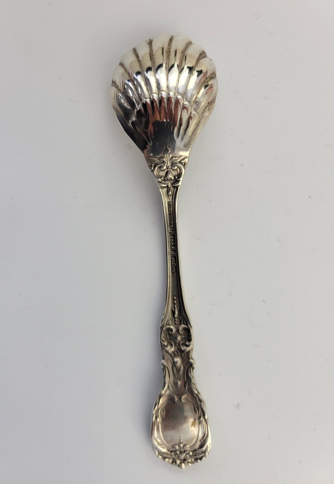 Reed & Barton Francis I Sterling .89oz. Small Sugar Shell Spoon 5 3/8" New Mark