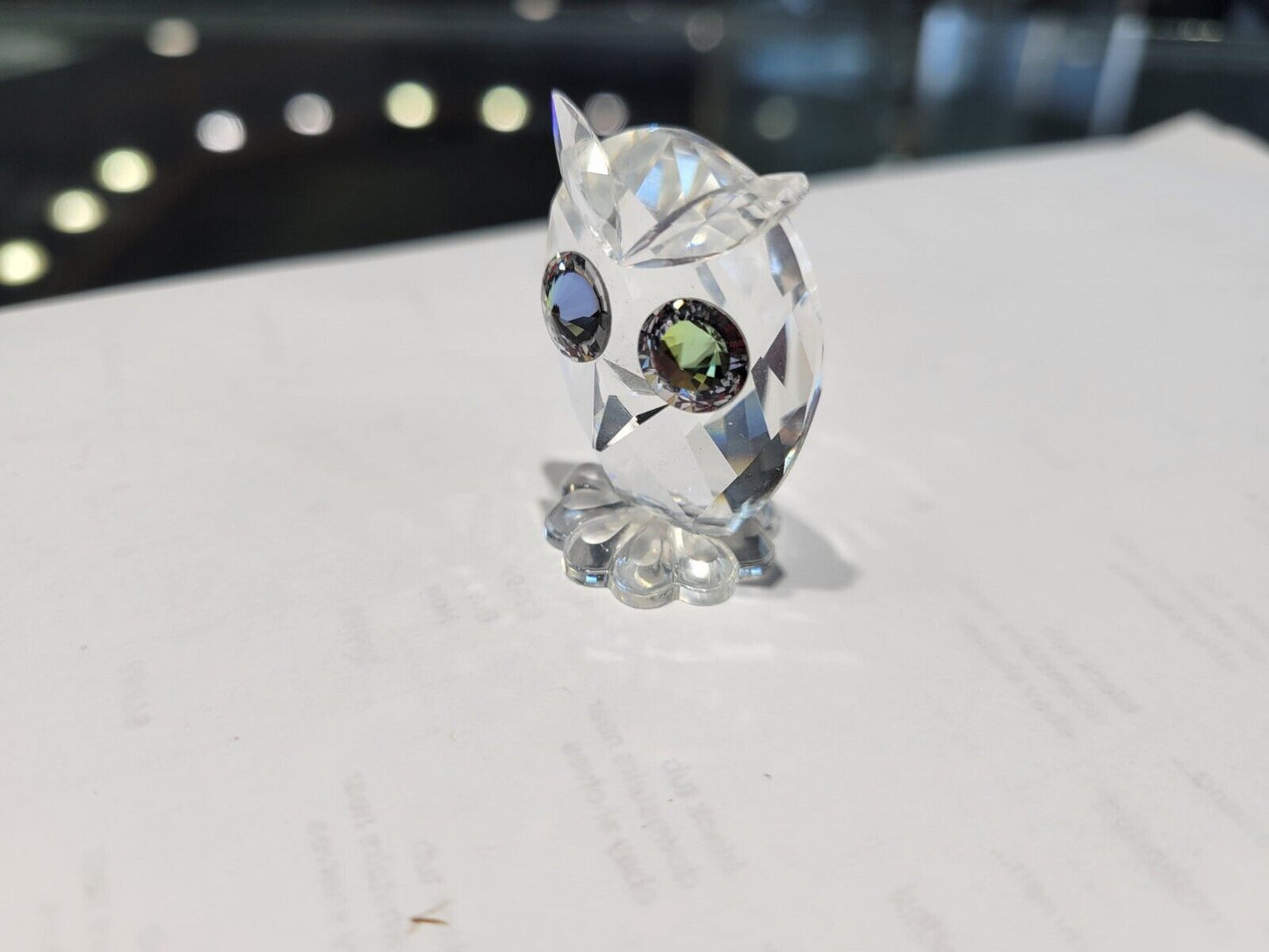 Swarovski Crystal Figurine Miniature Baby Owl 7654NR30 Retired Boxed