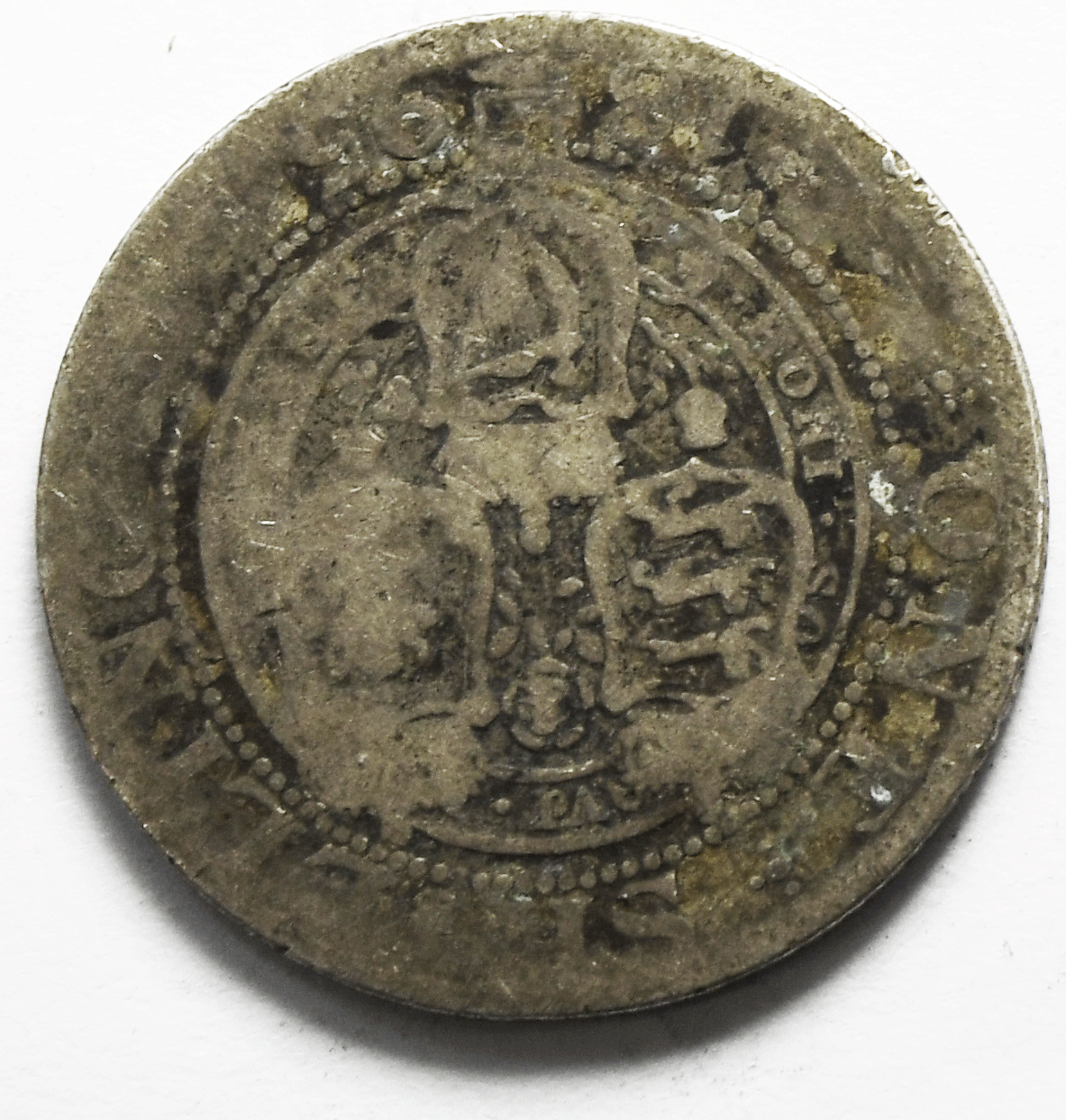 1895 Great Britain Silver One Shilling Coin KM# 780