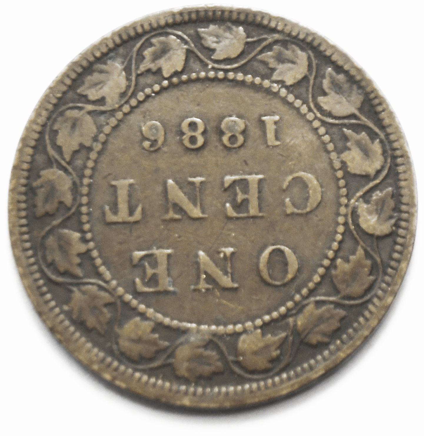 1886 1c Canada Large One Cent Penny