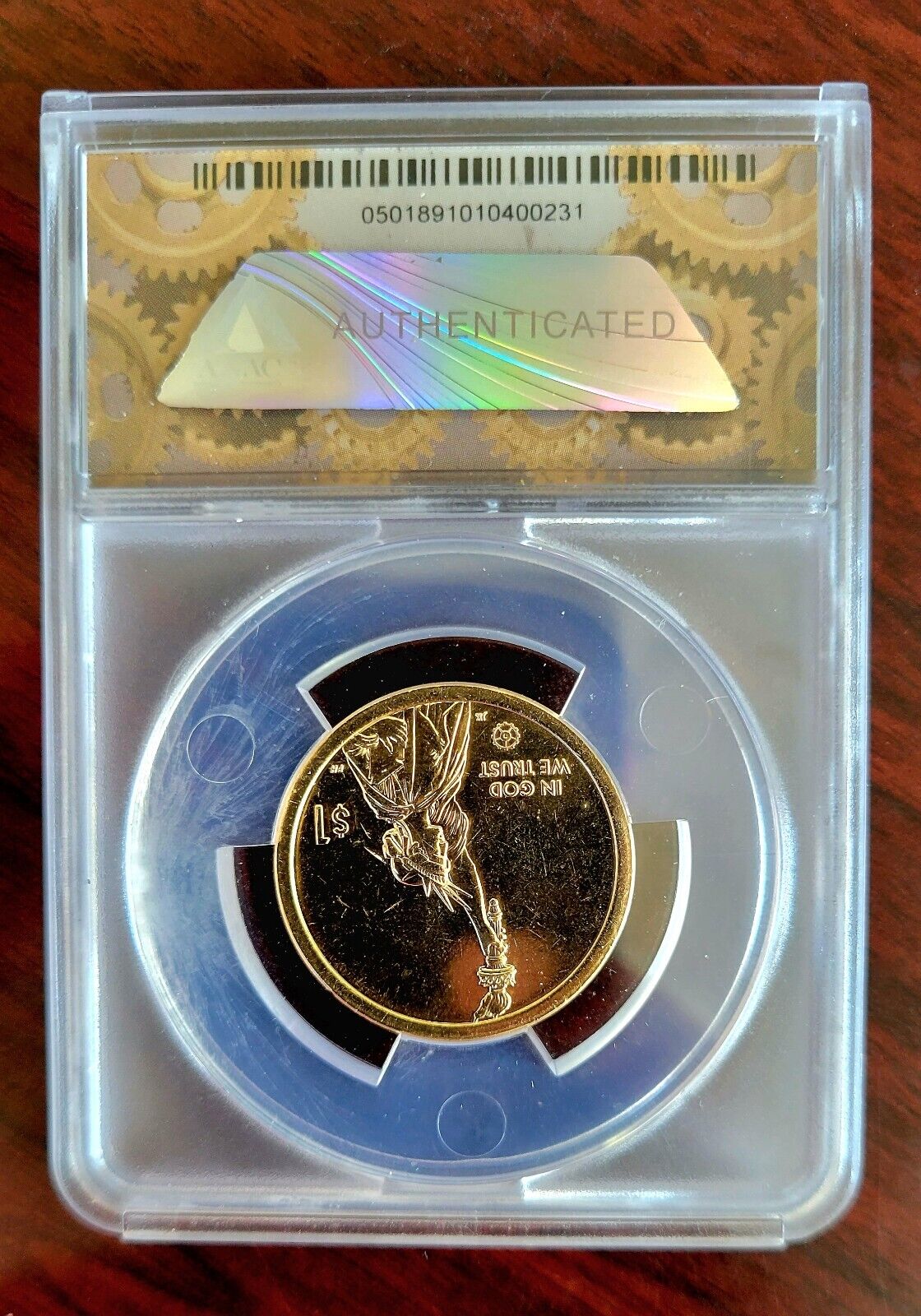 2020 D Innovation Dollar Connecticut Gerber Scale MS67 ANACS First Strike