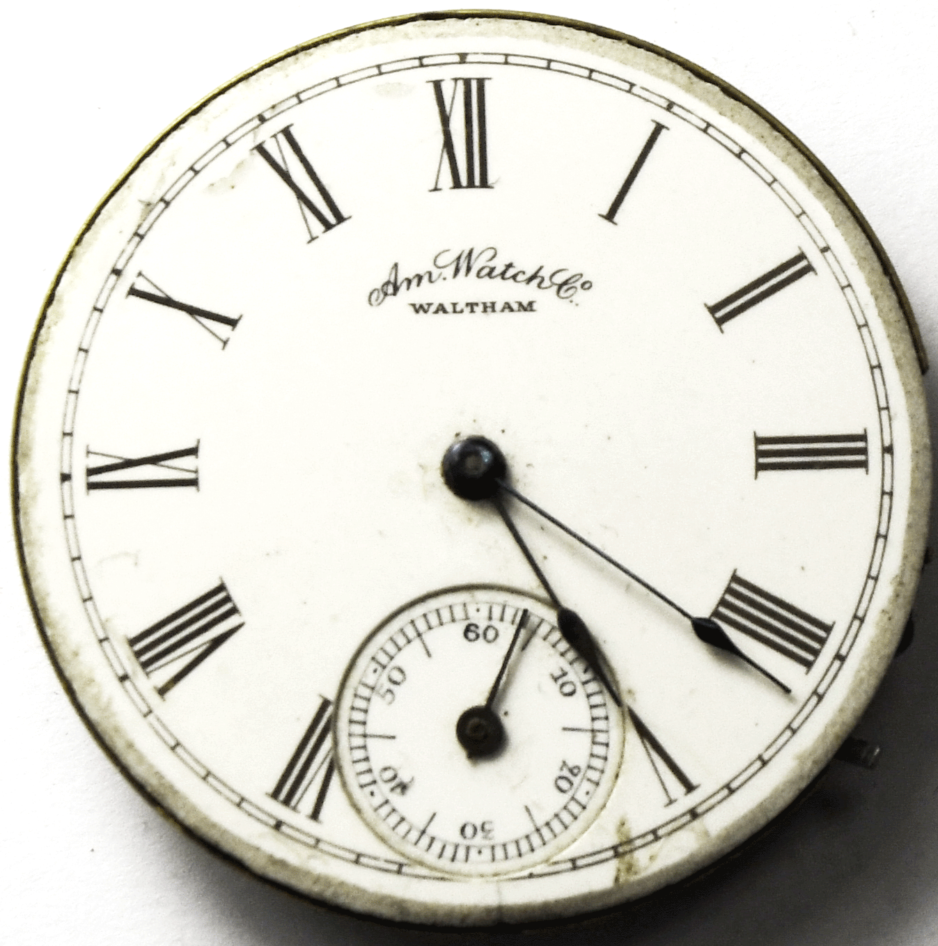 1887 AWWCo American Waltham Ellery 13J Size 6 Pocket Watch Movement
