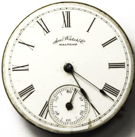 1887 AWWCo American Waltham Ellery 13J Size 6 Pocket Watch Movement