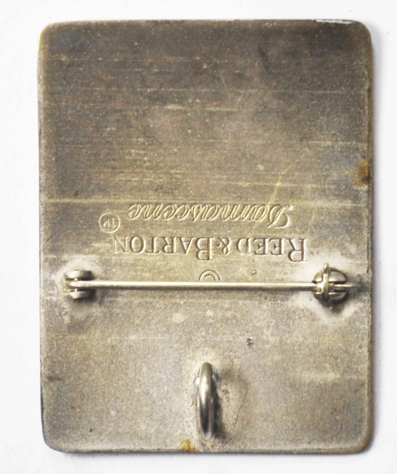 Reed & Barton Silver Plated Demascene Pharoah Egyptian Pendant 1-5/8" x 1-1/4"