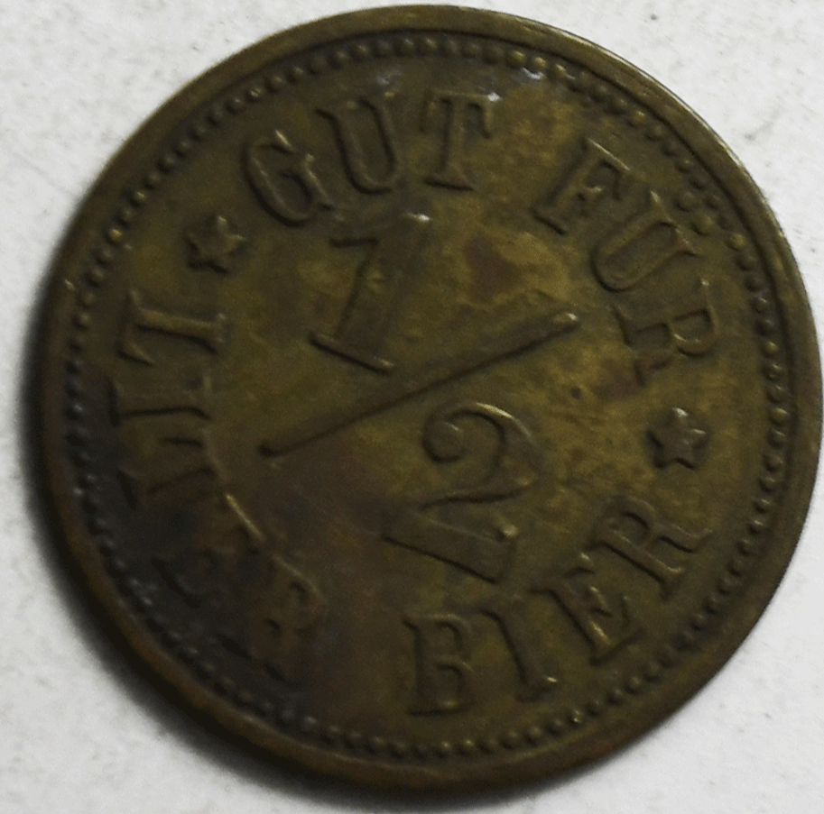 Gut Fur Liter Bier German Beer Token 20mm