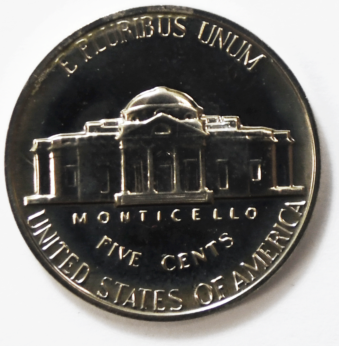 1968 S 5c Jefferson Proof Nickel Five Cents Uncirculated From Proof Set