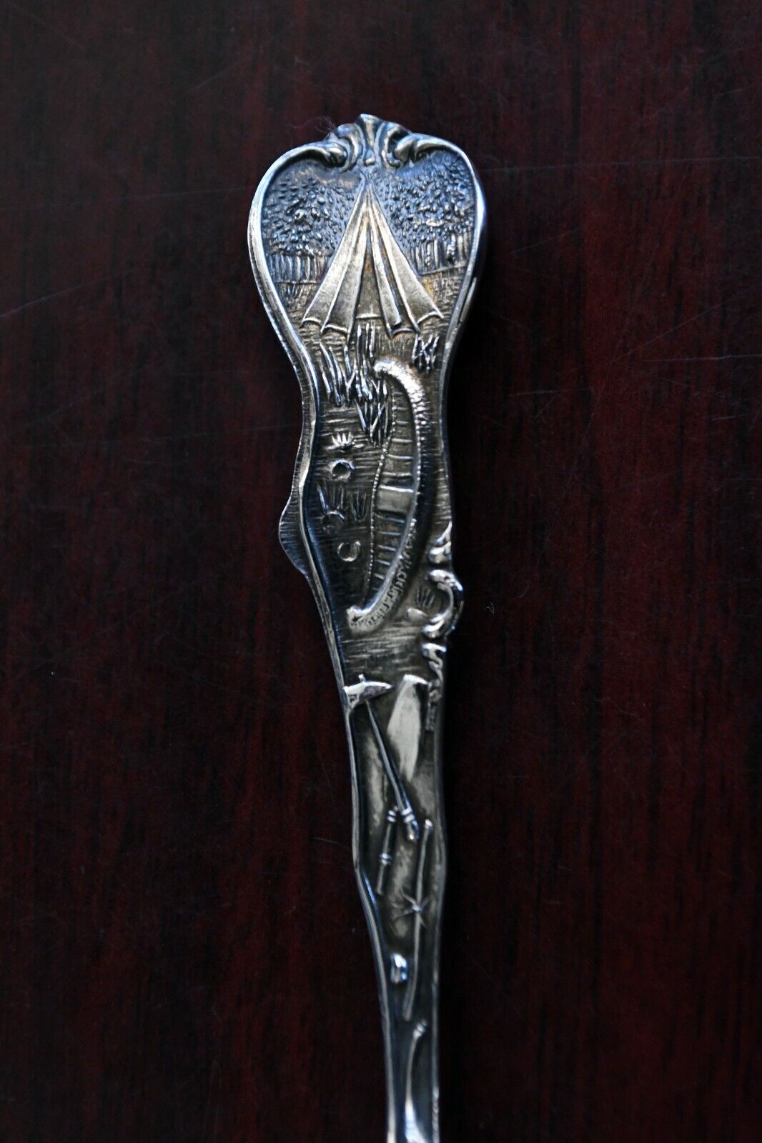 Kansas Souvenir Spoon by Mechanics Sterling Co. 4" Goldwash Bowl .31 oz.