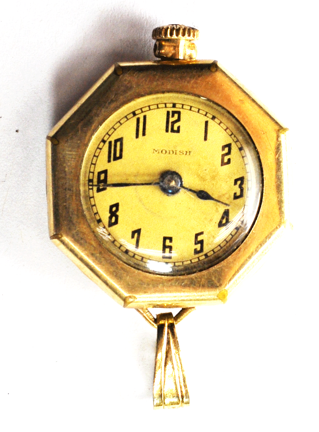 Vintage Modish Pendant Pocket Wristwatch 26mm Art Deco Swiss Era Gold Filled GF