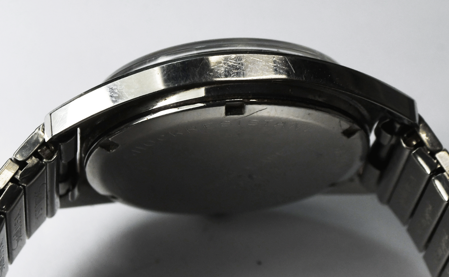 Vintage Glycine Manual Wind 1803 Wristwatch 33mm Stainless 2-Tone Pie Pan Dial