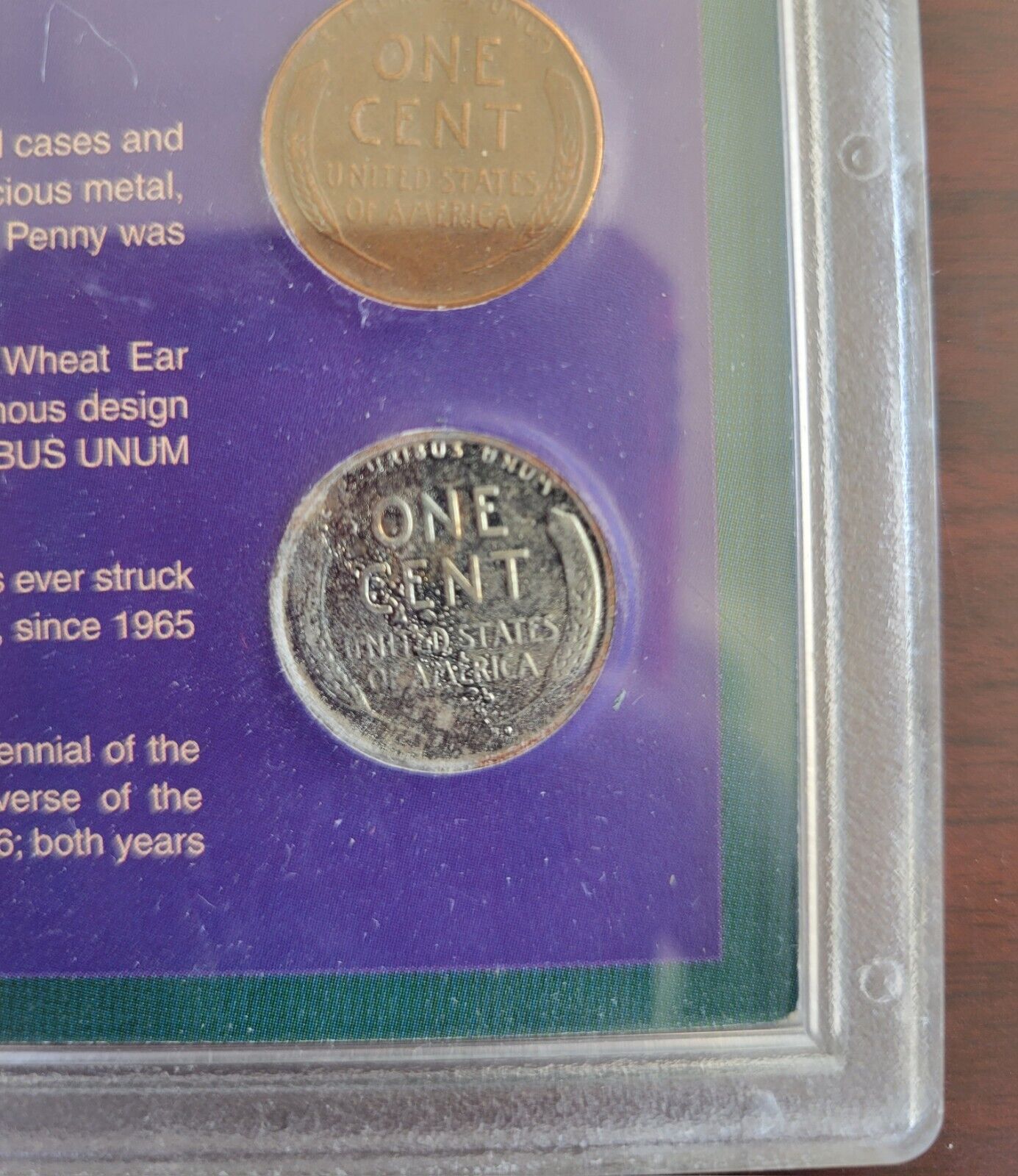 4 Decades of Unique American Coinage Set - Quarter, Dime, Pennies