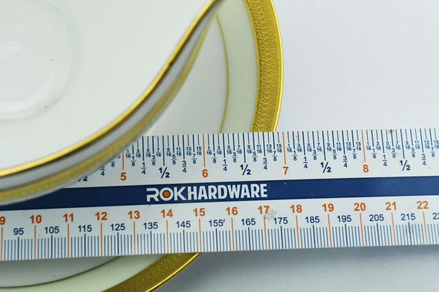 Clifton by TIRSCHENREUTH China Cream 4246 Gold Verge Bavaria Gravy Boat w/Plate