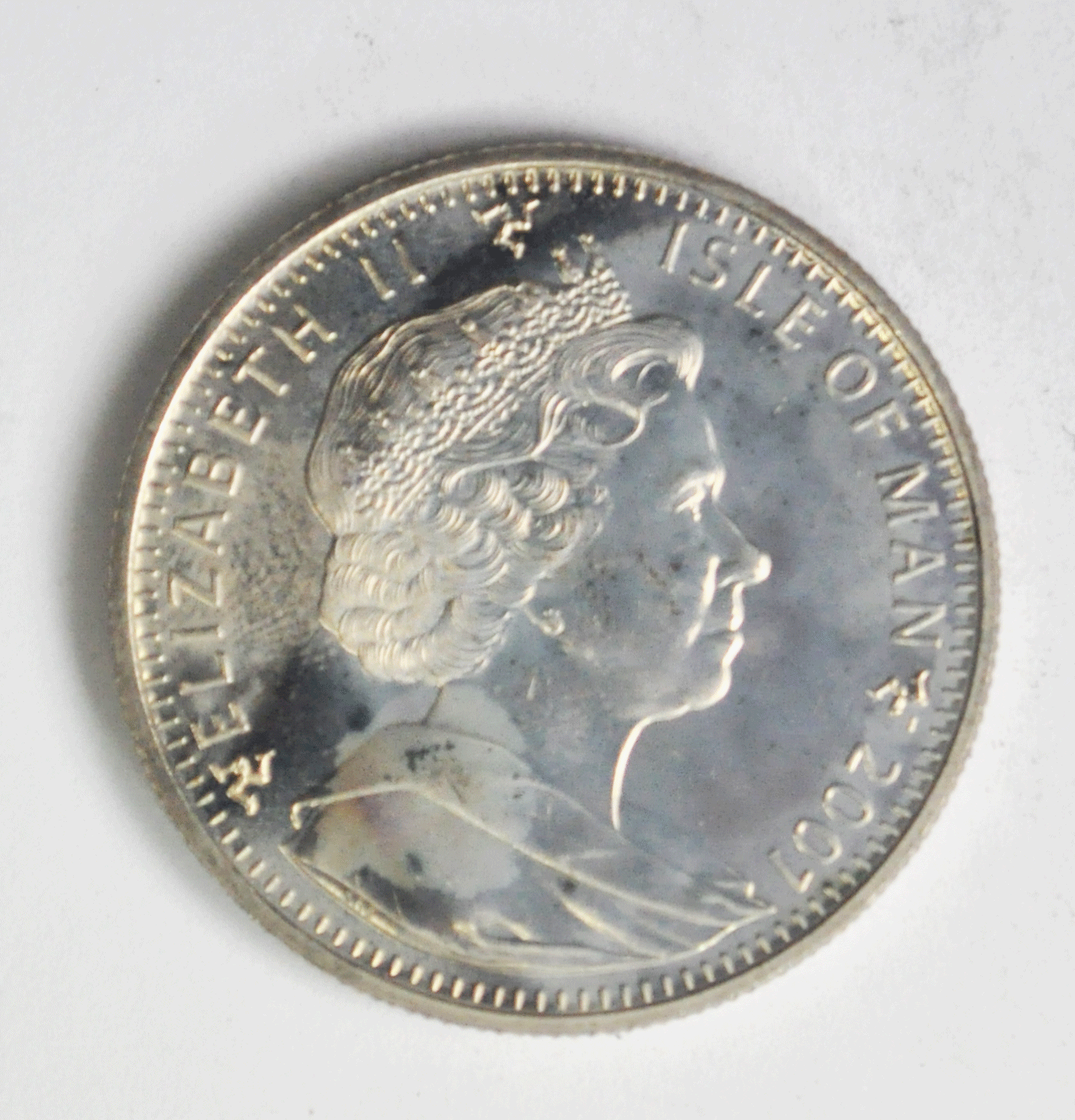 2001 Harry Potter Isle of Man Proof Silver One Crown KM#1087a