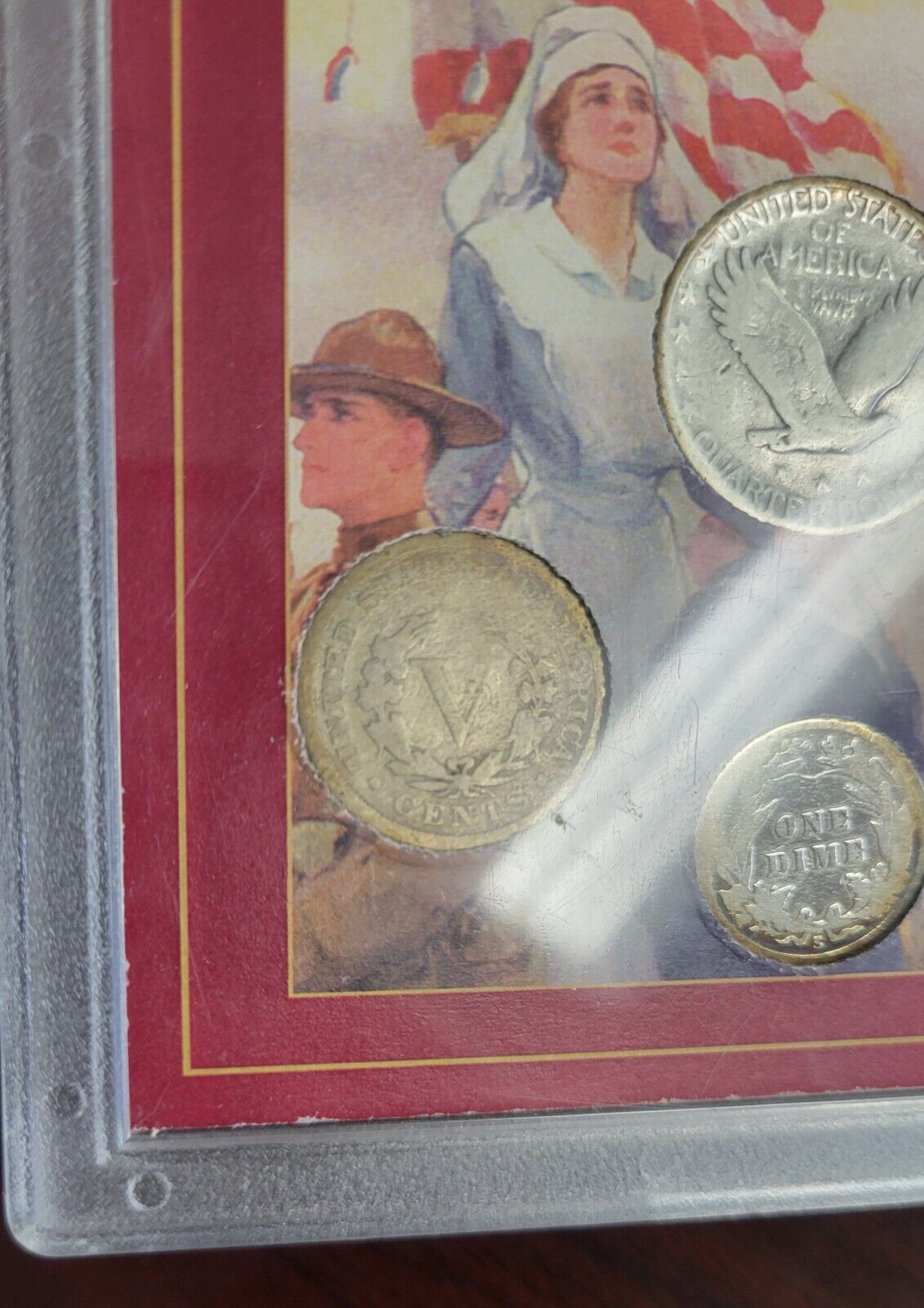 Portraits Of Liberty: Standing Liberty Quarter, Barber Dime, V Nickel Set