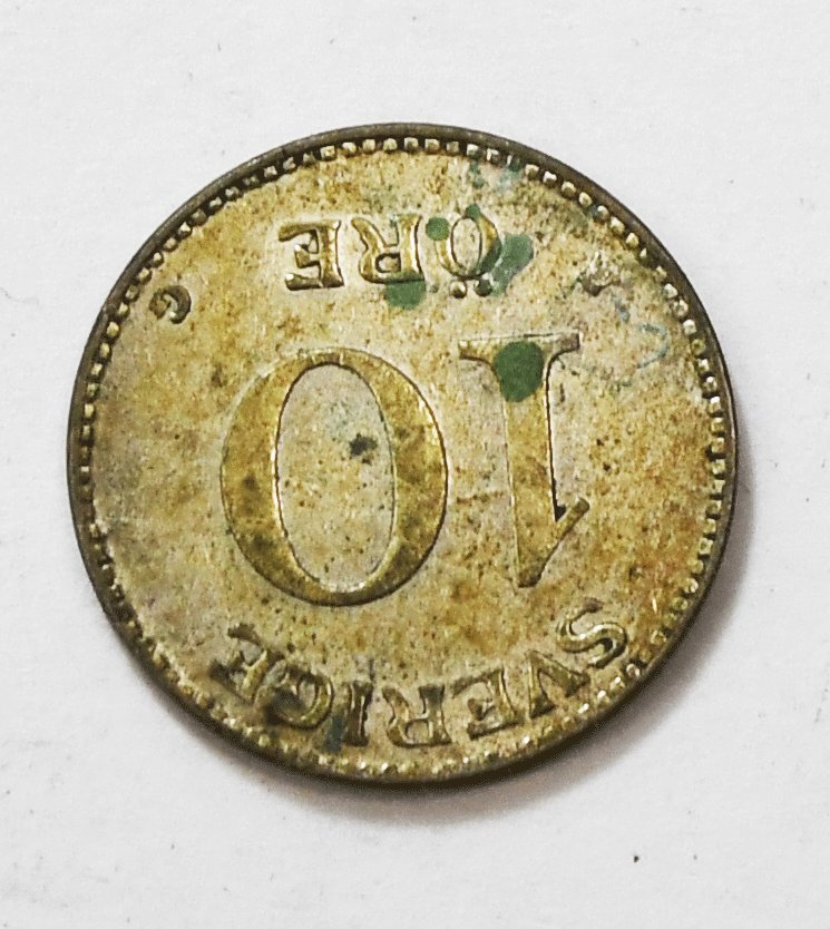 1935 Sweden 10 Ten Öre KM# 780 Silver Coin