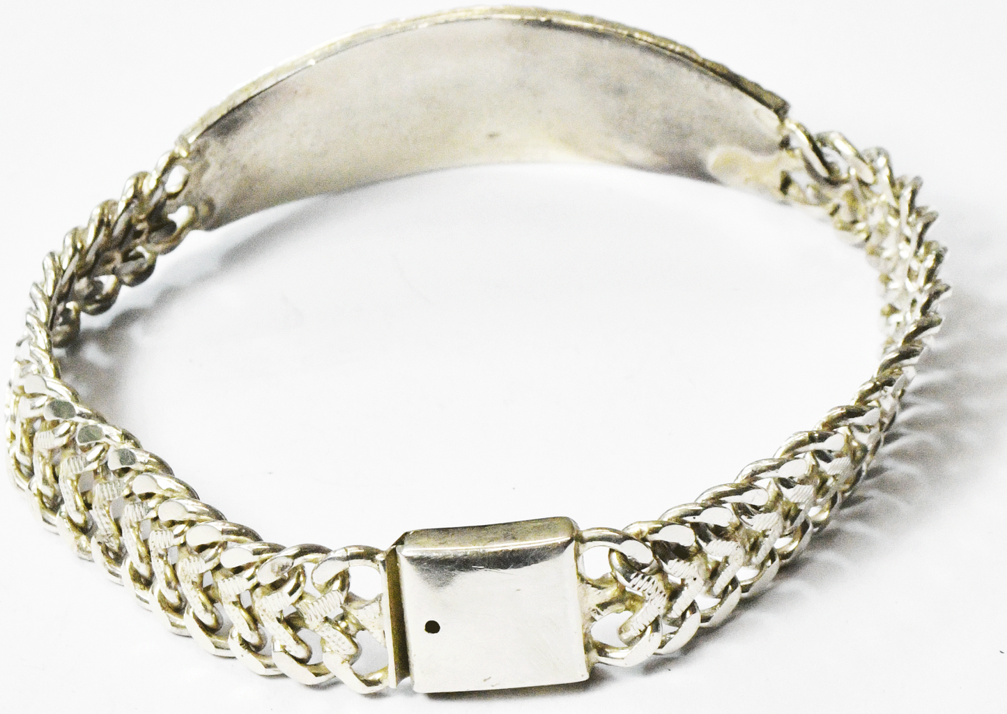 Sterling Silver MLX Elephant Horse Shoe Clover Lucky 7 Bracelet 8.5"