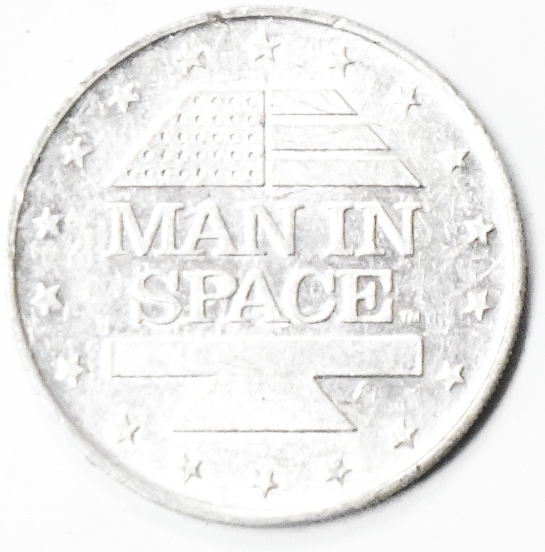 Mercury VI Man In Space Aluminum Token 26mm John Glenn