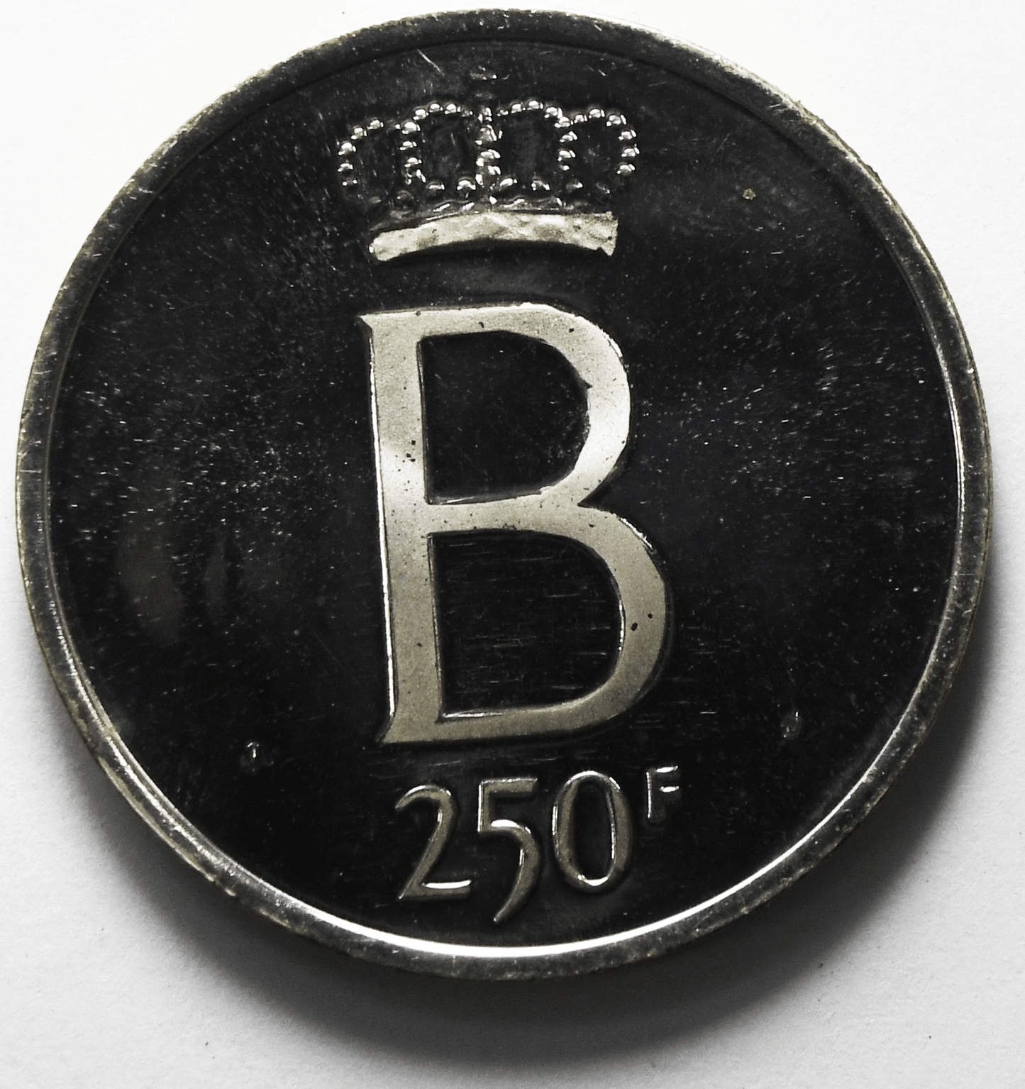 1976 Commemorative Belgium 250 Francs Silver Coin Proof Like KM# 157.2