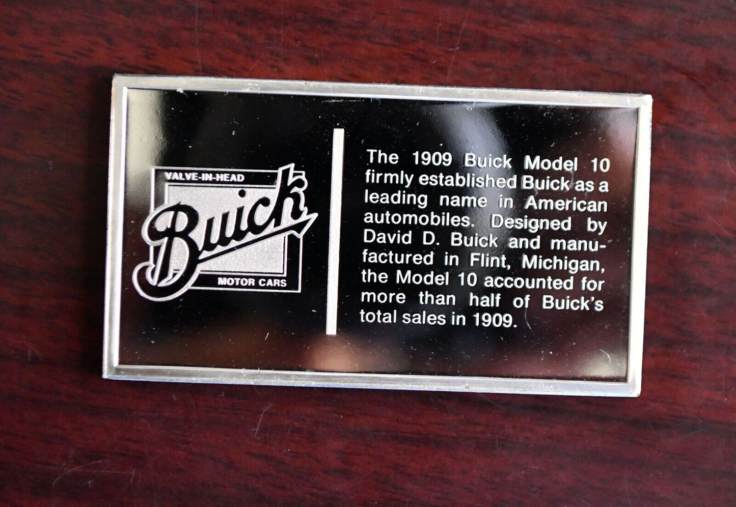 1909 Buick Centennial Ingot Car Collection 1000 Grain Sterling Franklin Mint Bar